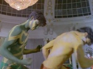 Elton John Still Standing dancers in body paint
